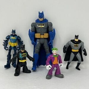 Batman mixed Action Figure Toys Lot 4 and a Joker DC Comics  Figures Super  Hero